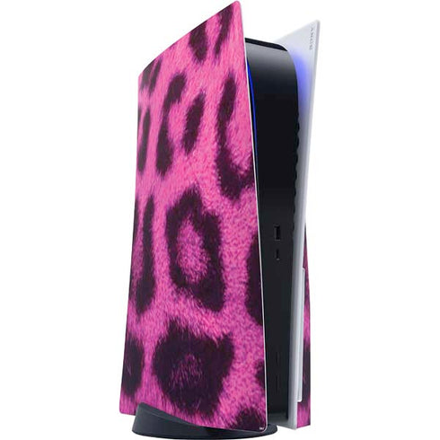 Pink Leopard Spots PlayStation PS5 Skins